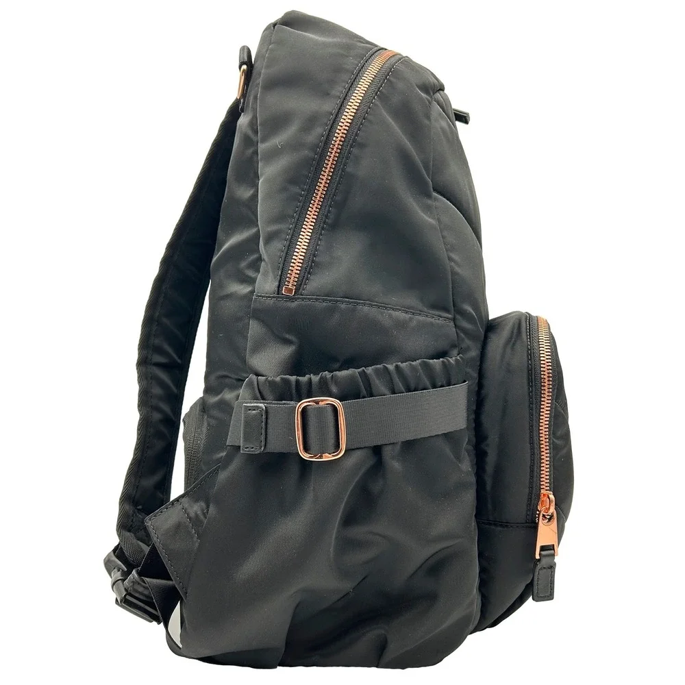 EUC Storksak‎ Black Quilted Hero Diaper Backpack Minimalist Quiet Luxury Chic